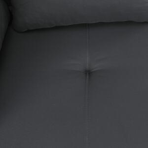 Canapea extensibilă, material textil gri-negru, dreapta, LAUREL