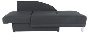 Canapea extensibilă, material textil gri-negru, stânga, LAUREL
