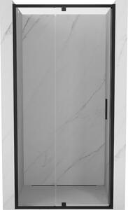 Mexen Exo uși de duș batante 90 cm, transparente, negre - 819-090-000-70-00