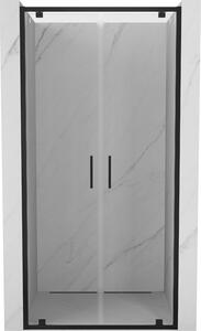 Mexen Exo uși de duș duble batante 70 cm, transparent, negre - 8182-070-000-70-00