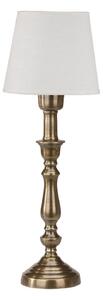 PR Home lampă de masă Therese Mia, 43 cm, alb/zahăr, in, Alb, Camera de zi / sufragerie, Țesătură / Textil