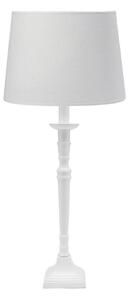 PR Home lampă de masă Salong Sofia Lin, alb 55 cm țesătură/metal, Alb, Camera de zi / sufragerie, Țesătură / Textil
