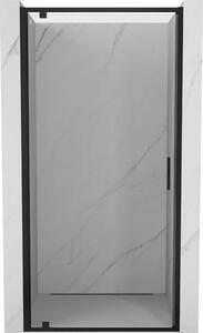 Mexen Exo ușă de duș batantă 70 cm, transparentă, neagră - 8181-070-000-70-00