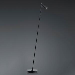 HELL Lampadar LED Tom, dimabil, negru, reglabil, Negru, Camera de zi / sufragerie, Metal, Modern