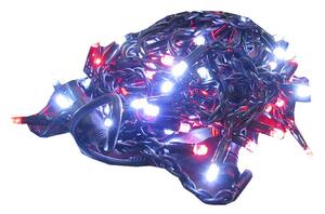 Instalatie de Craciun, tip turturi, 5 metri, 100 LED-uri, alb rosu, pentru interior/exterior