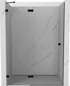 Mexen Lunar ușă de duș batantă stânga 140 cm, transparentă, neagră - 834-140-000-70-00-L