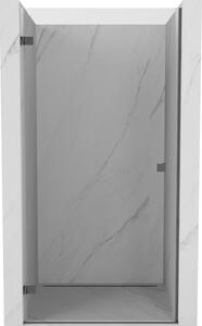 Mexen Lunar-B uși de duș batante stânga 95 cm, transparente, gri armat periat - 832-095-000-66-00-L