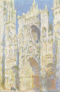 Reproducere Rouen Cathedral, West Facade, Sunlight (1894), Claude Monet