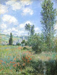 Reproducere View of Vetheuil (1880), Claude Monet