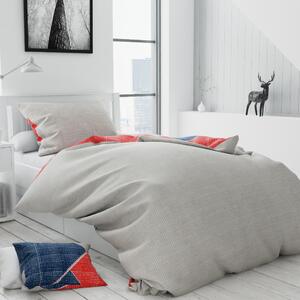 Lenjerie de pat din bumbac multicolor DORMITA + husa de perna 40 x 50 cm gratuit