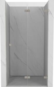 Mexen Lunar-F ușă de duș pliantă dreaptă 80 cm, transparent, nichel periat - 836-080-000-97-00-P