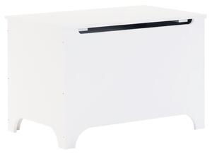 Cutie depozitare capac "RANA", alb, 80x49x54 cm, lemn masiv pin