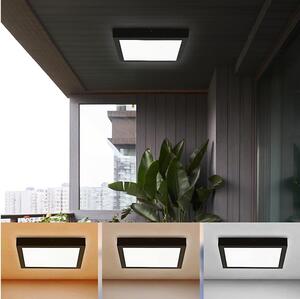 Plafonieră LED pentru baie Brilagi FRAME LED/24W/230V 3000/4000/6000K IP44 negru