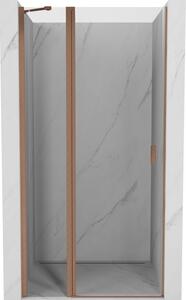 Mexen Mist ușă de duș batantă 70 cm, transparent, cupru periat - 8A4-070-000-65-00