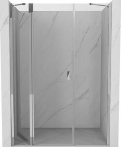 Mexen Mist ușă de duș batantă 130 cm, transparentă, crom - 8A4-130-001-01-00