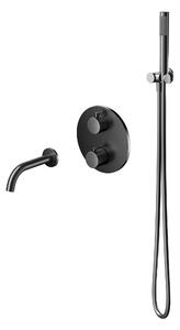 Cersanit Zen set de duș ascuns cu termostat negru-grafit S952-055