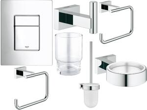 Set perie de toaletă Grohe Essentials 40513001, suport prosop Grohe Essentials 40510001, 38732000, 40507001, 40508001, 40511001, 40372001