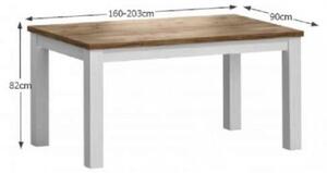 Provance K82_203 masă de sufragerie pliabilă #white-oak