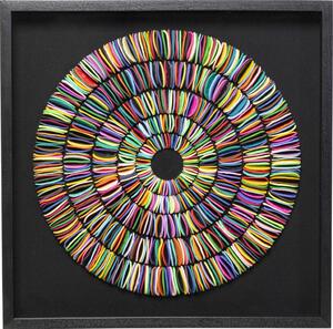 Decoratiune de perete Pasta Circles Multicolor 80x80 cm