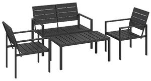 Outsunny Set Mobilier de Grădină cu Canapea, Fotolii și Măsuță, Ideal pentru Exterior | Aosom Romania