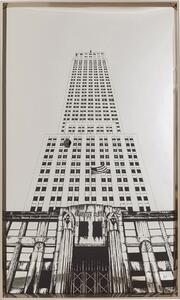 Tablou cu rama Empire State Oglinda 77x130 cm