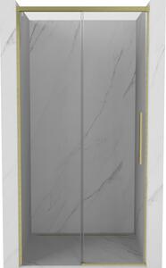 Mexen Rox, ușă glisantă de duș 115 cm, sticlă transparentă, profil auriu mat, 8C2-115-000-55-00