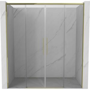 Mexen Rox Uși de duș culisante Duo 170 cm, transparente, aurii - 8C2-170-002-50-00