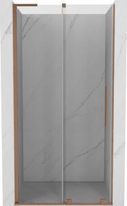Mexen Velar L uși de duș glisante 90 cm, transparent, cupru periat - 871-090-003-01-65