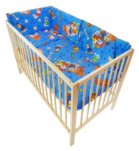 Lenjerie 6 piese patut 120x60 cm cu aparatori laterale h33 cm, patrula catelusilor a