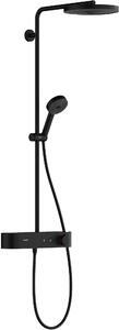Hansgrohe Pulsify S set de duș perete cu termostat cu duș de ploaie negru 24220670