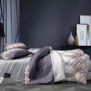 Lenjerie de pat în combinație violet 3 părți: 1buc 160 cmx200 + 2buc 70 cmx80