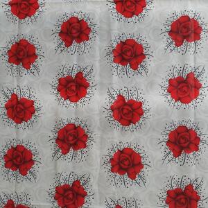 Material textil, 1 ml, bumbac 100%, trandafiri