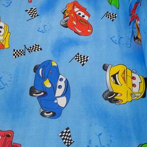 Cearceaf pat cu elastic 120x60 cm si aparatori laterale h33 cm, cars