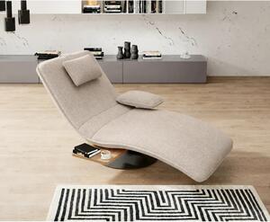 Sezlong rotativ EVO, stofa clasica bej - Austin 2, 78x163x86 cm