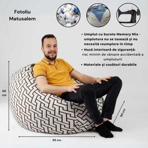 Set Fotoliu Matusalem cu Perna, Material Textil - Urban Mystique
