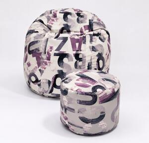 Set Fotoliu Matusalem cu Otoman (suport picioare), Material Textil - Urban Mystique