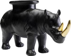 Figurina decorativa Rhino Negru 41 cm