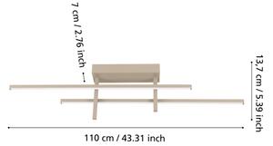 Eglo 901886 - Plafonieră LED TREPILIANO, 20 W, 230 V, bej