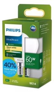 Bec LED Philips ULTRAEFFICIENT P45 E14, 3,8 W, 230 V, 2700 K