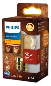 Bec LED dimabil VINTAGE Philips P45 E14, 3,1W, 230V, 2200K