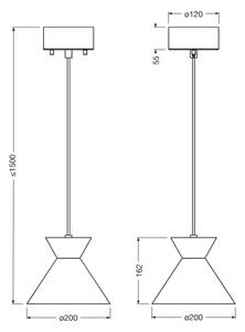 Osram - Lampă suspendată cu cablu DECOR WAIST 1xE27/40W/230V, neagră