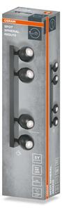 Osram - Spot SPHERAL 4 x GU10 / 6 W / 230 V, negru
