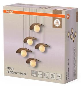 Osram DECOR PEARL – lustru suspendat pe cablu, 5x G9, 5W, 230V, bej