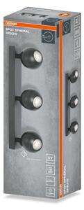 Osram - Corp de iluminat tip spot SPHERAL 3xGU10/6W/230V, negru