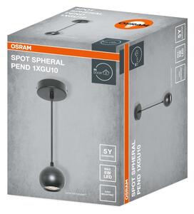 Osram - Lampă suspendată pe cablu SPOT SPHERAL 1xGU10/6W/230V, neagră