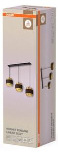 Osram - Candelabru suspendat pe cablu DECOR HORNET 3xE27/10W/230V negru/auriu