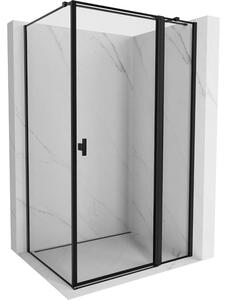 Mexen Mist T cabină de duș cu deschidere dreapta 120 x 90 cm, ramă neagră, negru - 8A4T-120-090-70-70-P