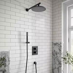 Set baterie cadă-duș Villeroy & Boch Universal Taps & Fittings TVD000653000K5, cap de duș Villeroy & Boch Universal Showers TVC000001000K5, TVS1090060