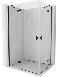 Mexen Mist-H Duo cabină de duș cu deschidere spre stânga 95 x 85 cm, transparent, negru - 8A5-095L-085P-70-00