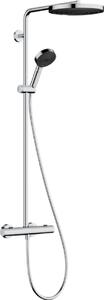 Hansgrohe Pulsify S Puro set de duș perete cu termostat cu duș de ploaie crom 24237000